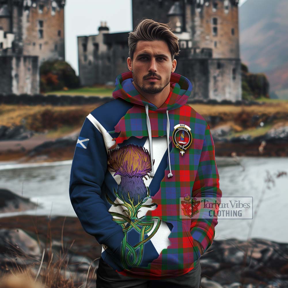 Mar Tartan Family Crest Cotton Hoodie Scottish Thistle Celtic Inspired - Tartan Vibes Clothing