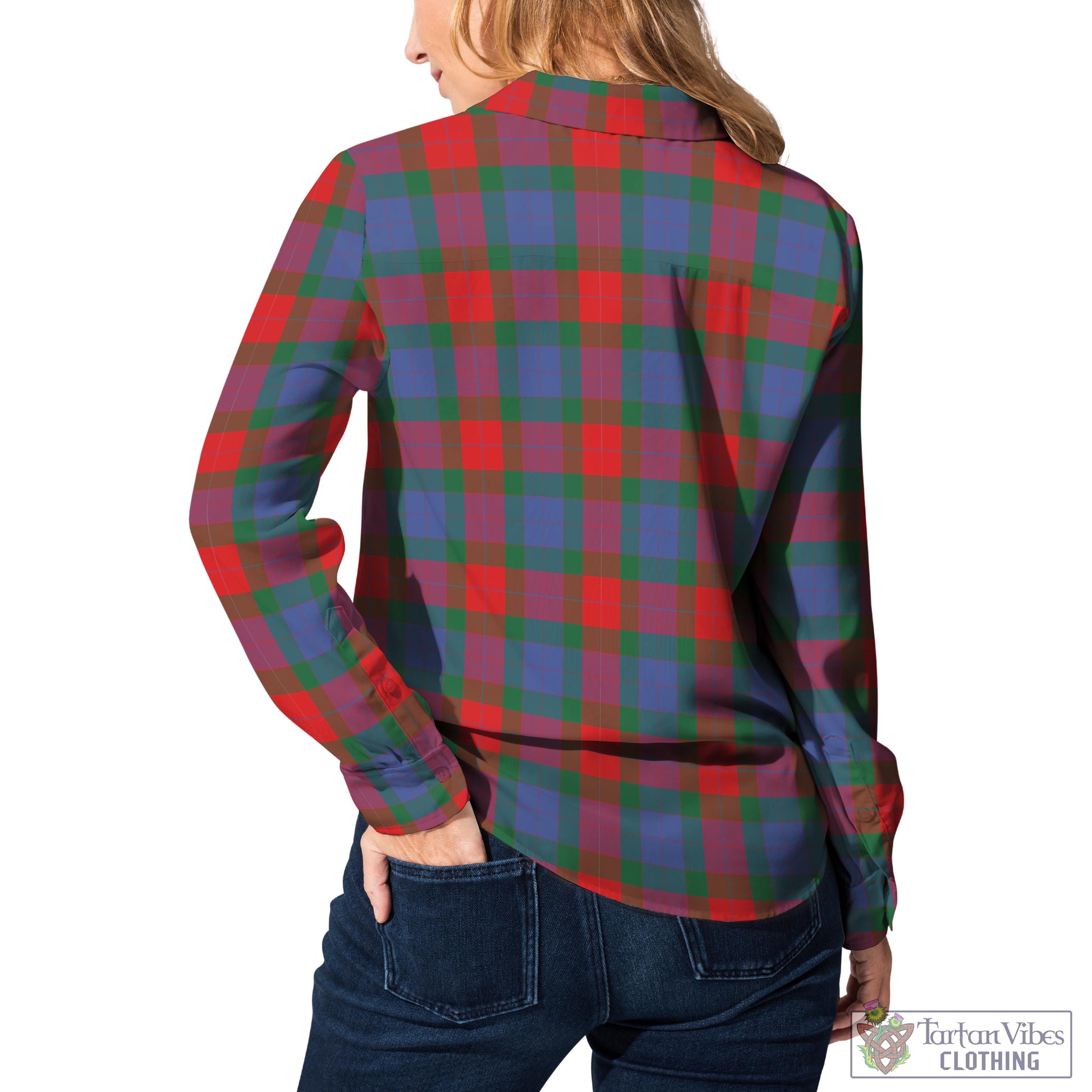 Mar Tartan Women's Casual Shirt with Family Crest - Tartan Vibes Clothing