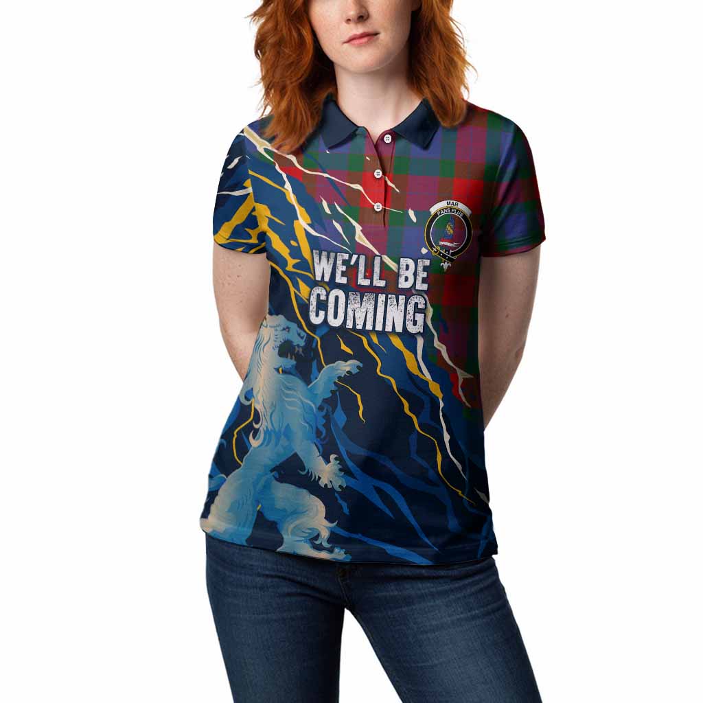Mar Scotland Tartan Women Polo Shirt WC2026 Football - We'll Be Coming