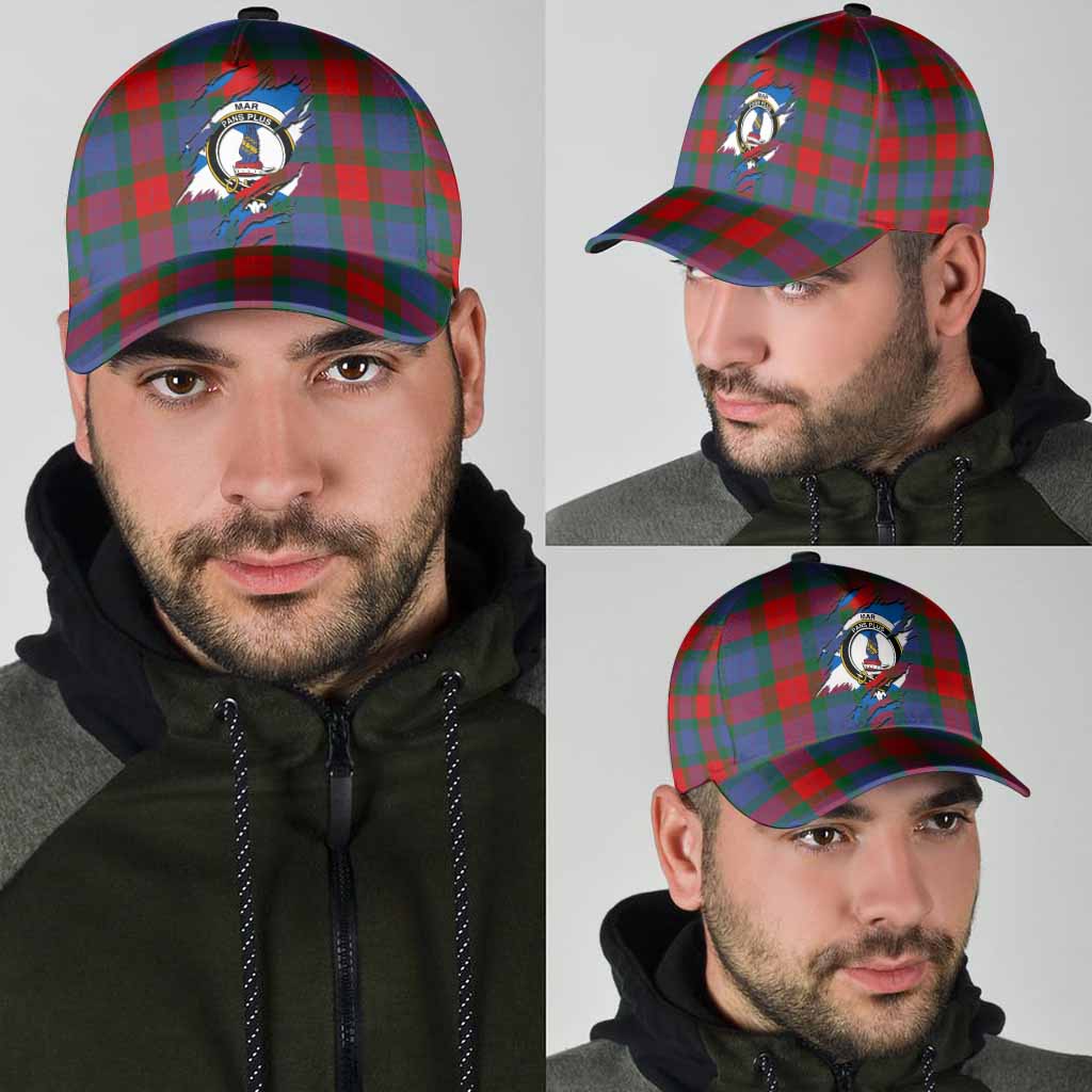 Mar Tartan Classic Cap with Family Crest In Me Style