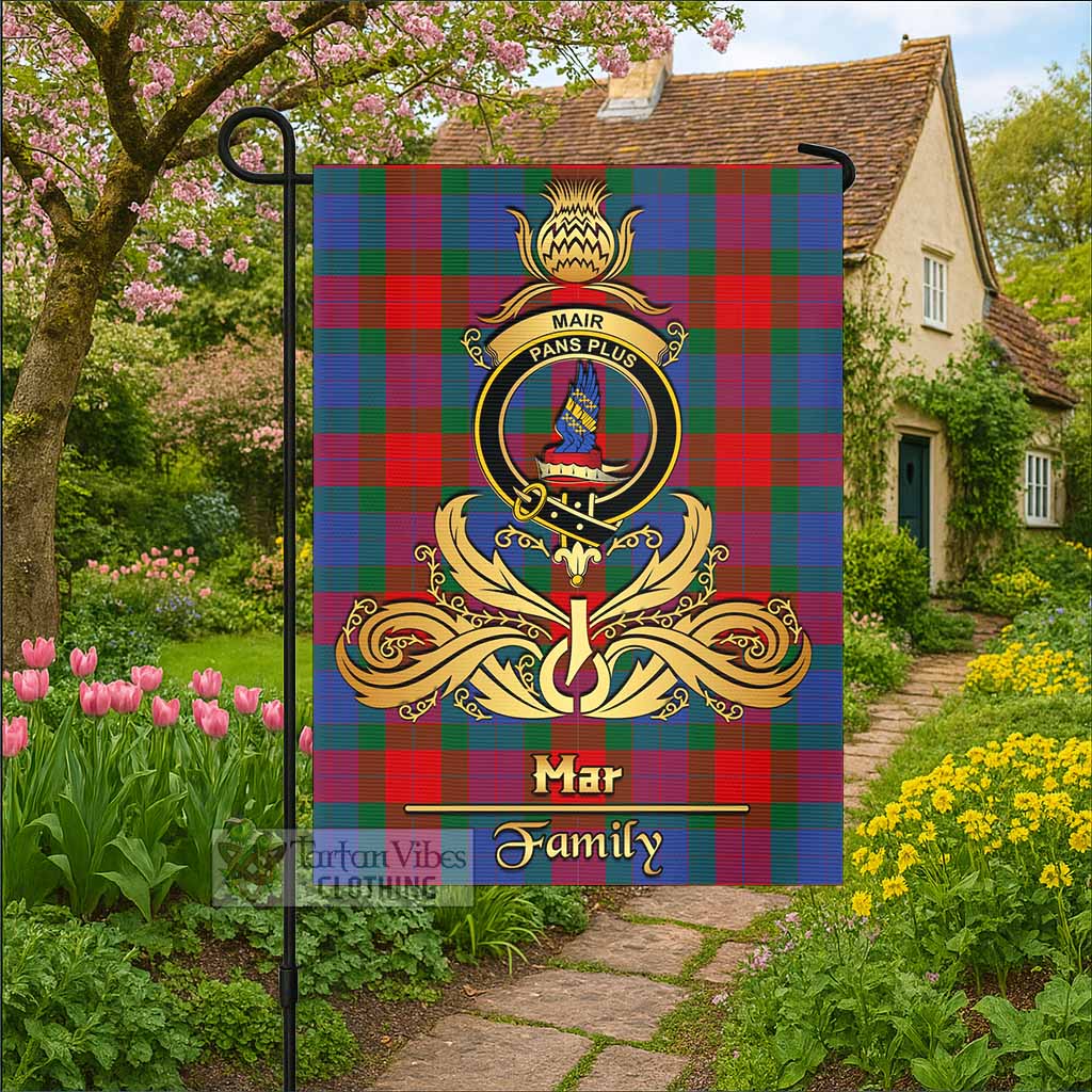 Mar Tartan Garden Flag with Highland Thistle Cherish Family Crest Style - Tartan Vibes Clothing