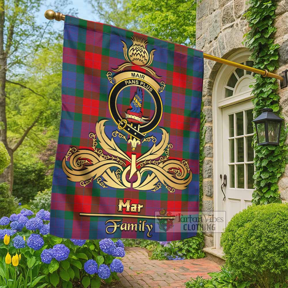 Mar Tartan Garden Flag with Highland Thistle Cherish Family Crest Style - Tartan Vibes Clothing