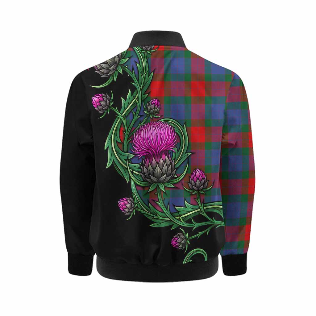 Mar Tartan Kid Bomber Jacket Resilient Scottish Thistle Kid - Tartan Vibes Clothing