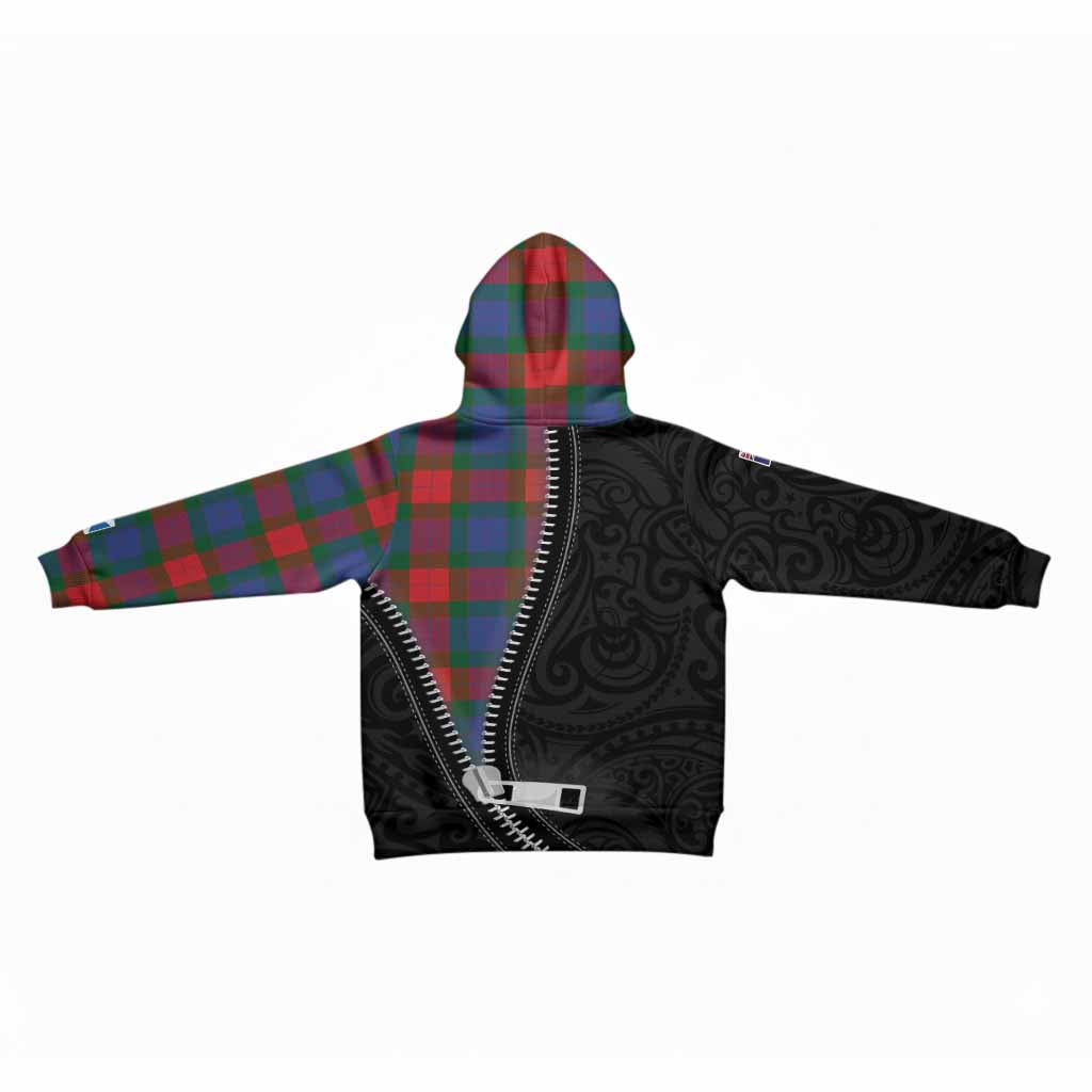 Mar Tartan Kid Hoodie New Zealand Pattern Unique Zipper Stylized