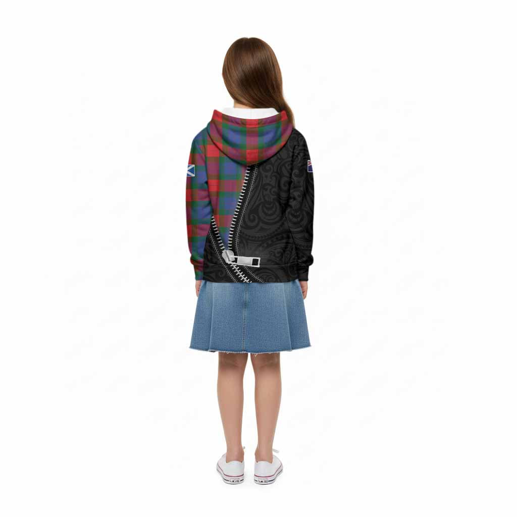 Mar Tartan Kid Hoodie New Zealand Pattern Unique Zipper Stylized