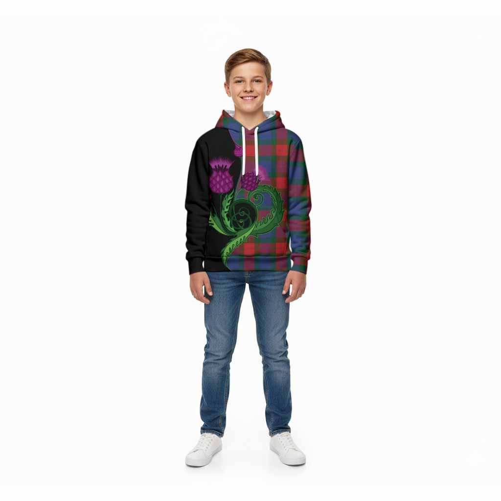 Mar Tartan Kid Hoodie Traditional Scottish Thistle