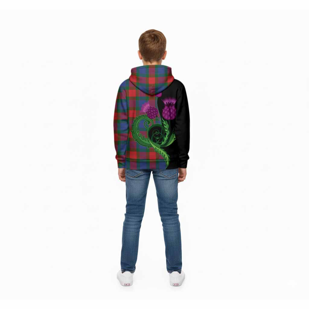 Mar Tartan Kid Hoodie Traditional Scottish Thistle