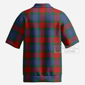 Mar Tartan Men’s Polo Sweater Top with Family Crest