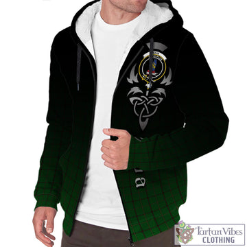 Mar Tribe Tartan Sherpa Hoodie Featuring Alba Gu Brath Family Crest Celtic Inspired Unisex - Tartan Vibes Clothing
