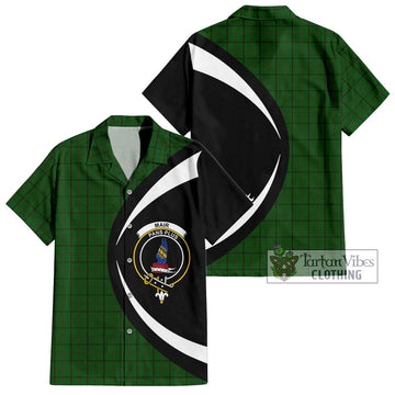 Mar Tribe Tartan Hawaiian Shirt with Family Crest Circle Style Kid - Tartan Vibes Clothing
