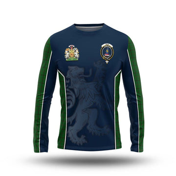 Mar Tribe Tartan Long Sleeve T-Shirt with Family Crest and Lion Rampant Vibes Sport Style Unisex - Tartan Vibes Clothing