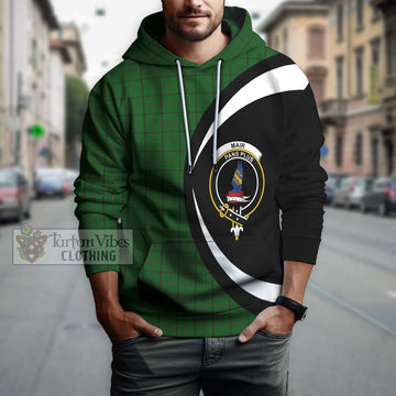 Mar Tribe Tartan Hoodie with Family Crest Circle Style Zip Hoodie - Tartan Vibes Clothing