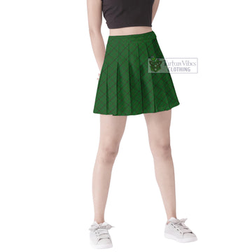 Mar Tribe Tartan Women's Plated Mini Skirt