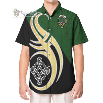 Mar Tribe Tartan Hawaiian Shirt with Family Crest and Celtic Symbol Style Kid - Tartan Vibes Clothing