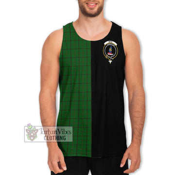 Mar Tribe Tartan Men's Tank Top with Family Crest and Half Of Me Style Men - Tartan Vibes Clothing