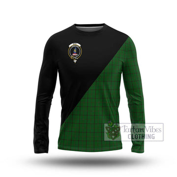 Mar Tribe Tartan Long Sleeve T-Shirt with Family Crest and Military Logo Style Unisex - Tartan Vibes Clothing