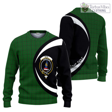 Mar Tribe Tartan Ugly Sweater with Family Crest Circle Style Unisex - Tartan Vibes Clothing