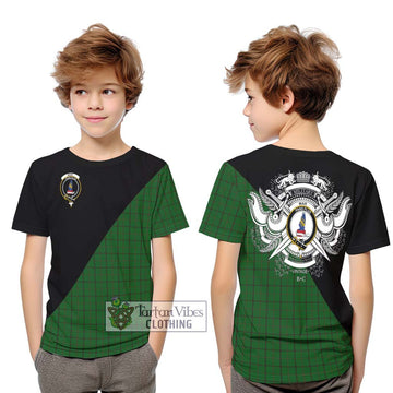 Mar Tribe Tartan Kid T-Shirt with Family Crest and Military Logo Style Youth XL Size14 - Tartan Vibes Clothing