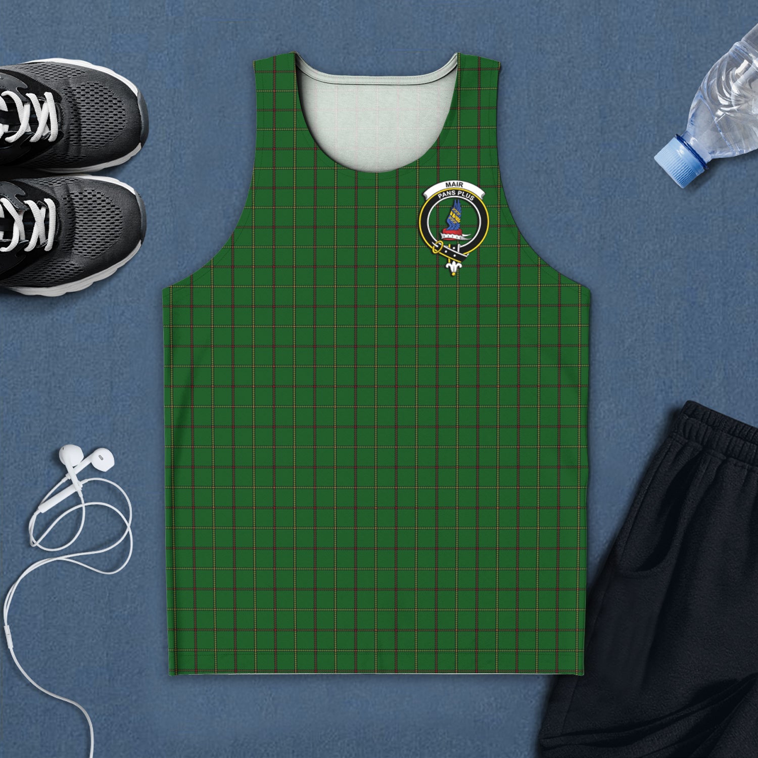 Mar Tribe Tartan Mens Tank Top with Family Crest 5XL - Tartan Vibes Clothing