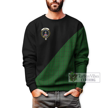 Mar Tribe Tartan Sweatshirt with Family Crest and Military Logo Style Unisex - Tartan Vibes Clothing