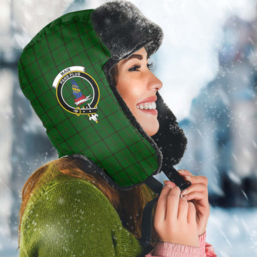 Mar Tribe Tartan Winter Trapper Hat with Family Crest Winter Trapper Hat Universal Fit Circumference 22.8in (58cm) - Tartan Vibes Clothing