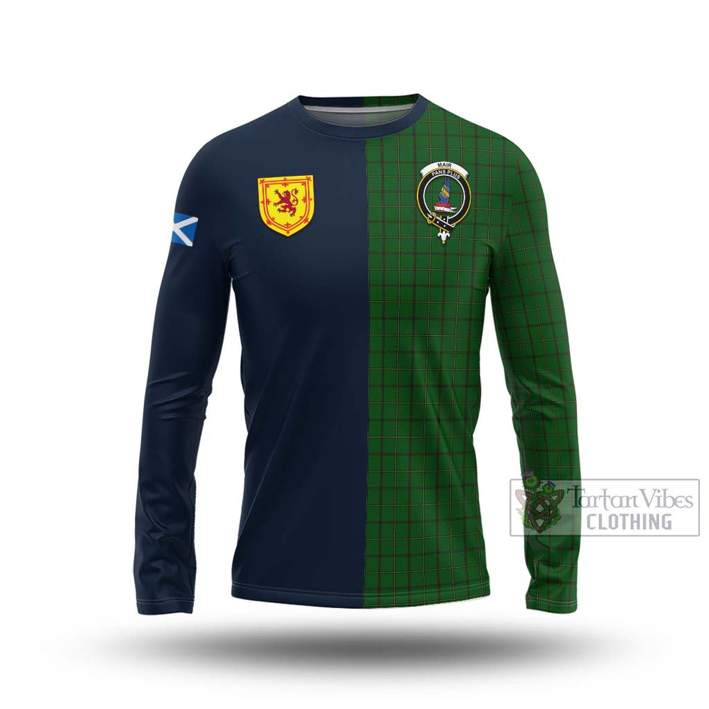 Mar Tribe Tartan Long Sleeve T-Shirt Alba with Scottish Lion Royal Arm Half Style Unisex - Tartan Vibes Clothing