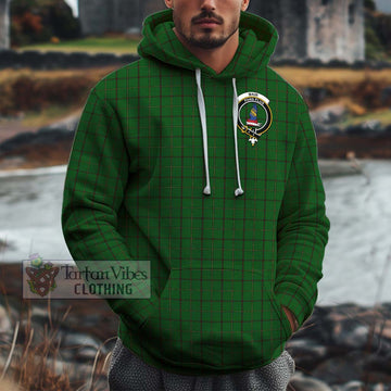 Mar Tribe Tartan Cotton Hoodie with Family Crest Zip Hoodie - Tartan Vibes Clothing