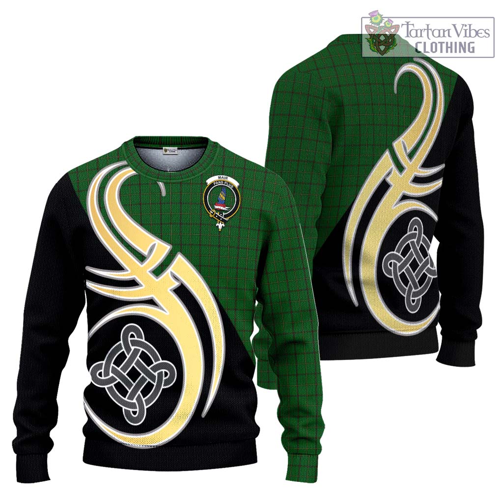 Mar Tribe Tartan Ugly Sweater with Family Crest and Celtic Symbol Style Unisex - Tartan Vibes Clothing