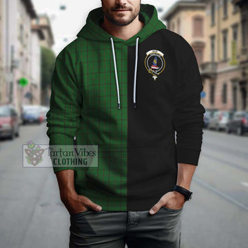 Mar Tribe Tartan Hoodie with Family Crest and Half Of Me Style Zip Hoodie - Tartan Vibes Clothing