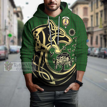 Mar Tribe Tartan Hoodie with Family Crest Celtic Wolf Style Zip Hoodie - Tartan Vibes Clothing