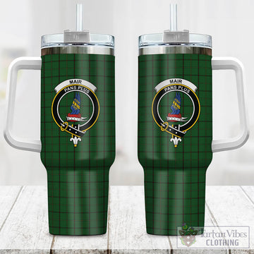 Mar Tribe Tartan and Family Crest Tumbler with Handle
