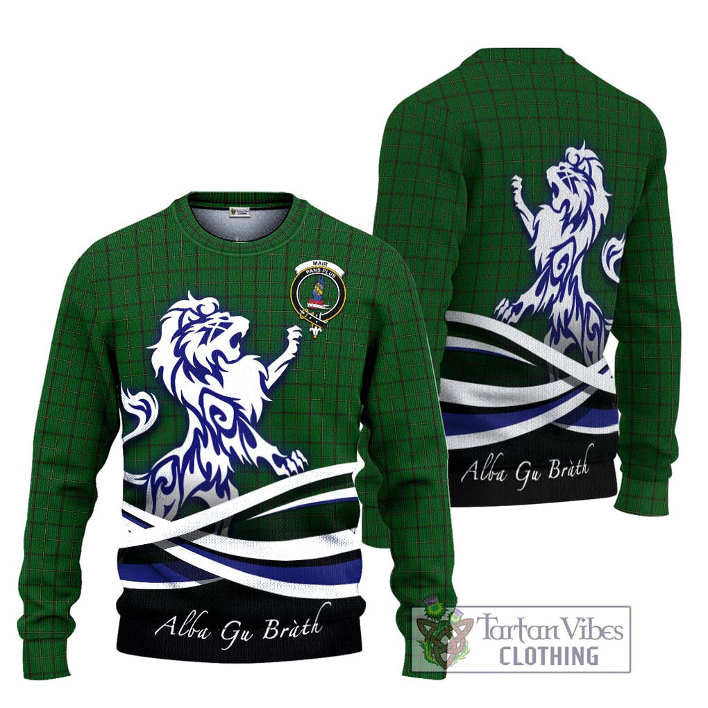 Mar Tribe Tartan Ugly Sweater with Alba Gu Brath Regal Lion Emblem Unisex - Tartan Vibes Clothing
