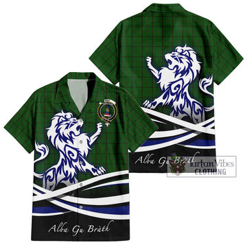 Mar Tribe Tartan Hawaiian Shirt with Alba Gu Brath Regal Lion Emblem Kid - Tartan Vibes Clothing
