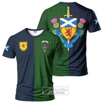 Mar Tribe Tartan T-Shirt Alba with Scottish Lion Royal Arm Half Style Kid's Shirt - Tartan Vibes Clothing