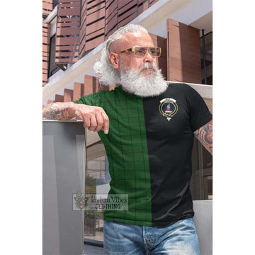 Mar Tribe Tartan Cotton T-shirt with Family Crest and Half Of Me Style Men's Shirt - Tartan Vibes Clothing