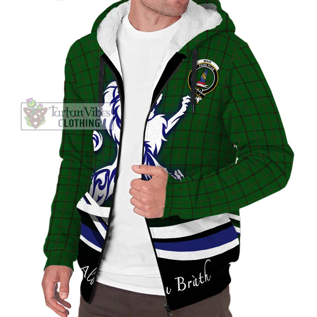 Mar Tribe Tartan Sherpa Hoodie with Alba Gu Brath Regal Lion Emblem Unisex S - Tartan Vibes Clothing