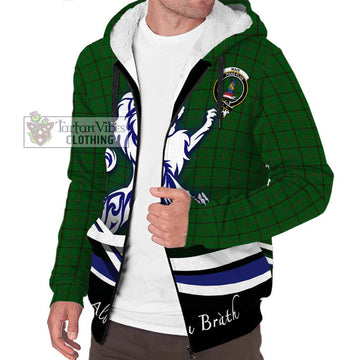 Mar Tribe Tartan Sherpa Hoodie with Alba Gu Brath Regal Lion Emblem Unisex S - Tartan Vibes Clothing
