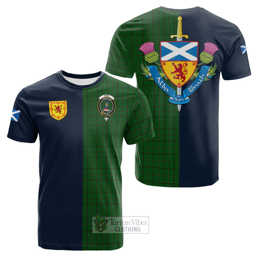 Mar Tribe Tartan Cotton T-shirt Alba with Scottish Lion Royal Arm Half Style Kid's Shirt - Tartan Vibes Clothing