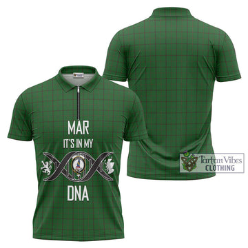 Mar Tribe Tartan Zipper Polo Shirt with Family Crest DNA In Me Style Unisex - Tartan Vibes Clothing