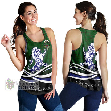 Mar Tribe Tartan Women's Racerback Tanks with Alba Gu Brath Regal Lion Emblem 4XL - Tartan Vibes Clothing