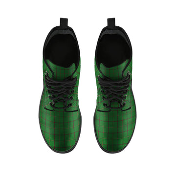 Mar Tribe Tartan Leather Boots - Tartan Vibes Clothing