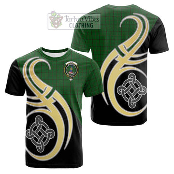 Mar Tribe Tartan Cotton T-shirt with Family Crest and Celtic Symbol Style Kid's Shirt - Tartan Vibes Clothing