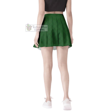 Mar Tribe Tartan Women's Plated Mini Skirt Cross Style - Tartan Vibes Clothing