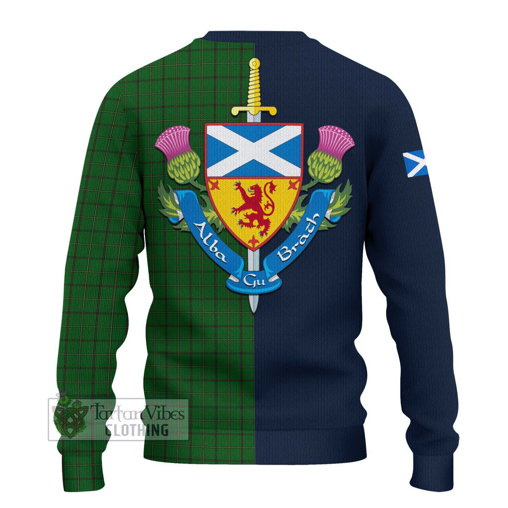 Mar Tribe Tartan Ugly Sweater Alba with Scottish Lion Royal Arm Half Style - Tartan Vibes Clothing