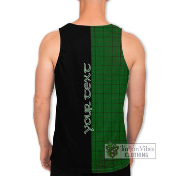 Mar Tribe Tartan Men's Tank Top with Family Crest and Half Of Me Style - Tartan Vibes Clothing