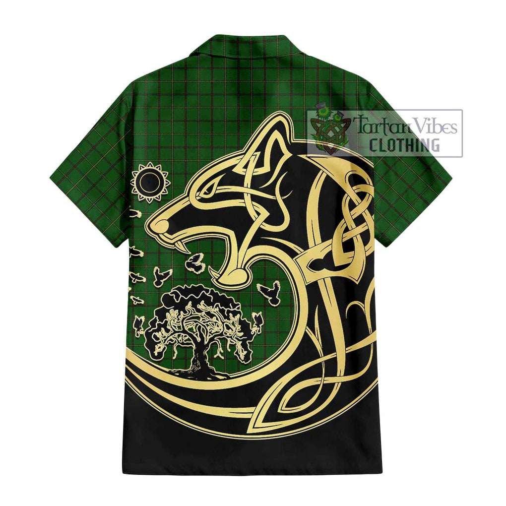 Mar Tribe Tartan Hawaiian Shirt with Family Crest Celtic Wolf Style - Tartan Vibes Clothing