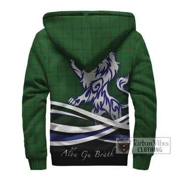 Mar Tribe Tartan Sherpa Hoodie with Alba Gu Brath Regal Lion Emblem - Tartan Vibes Clothing