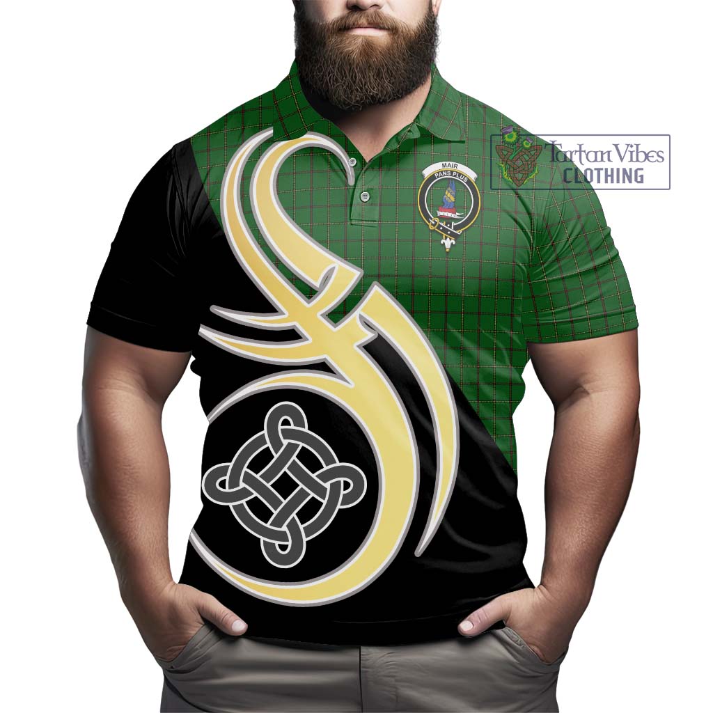 Mar Tribe Tartan Polo Shirt with Family Crest and Celtic Symbol Style - Tartan Vibes Clothing