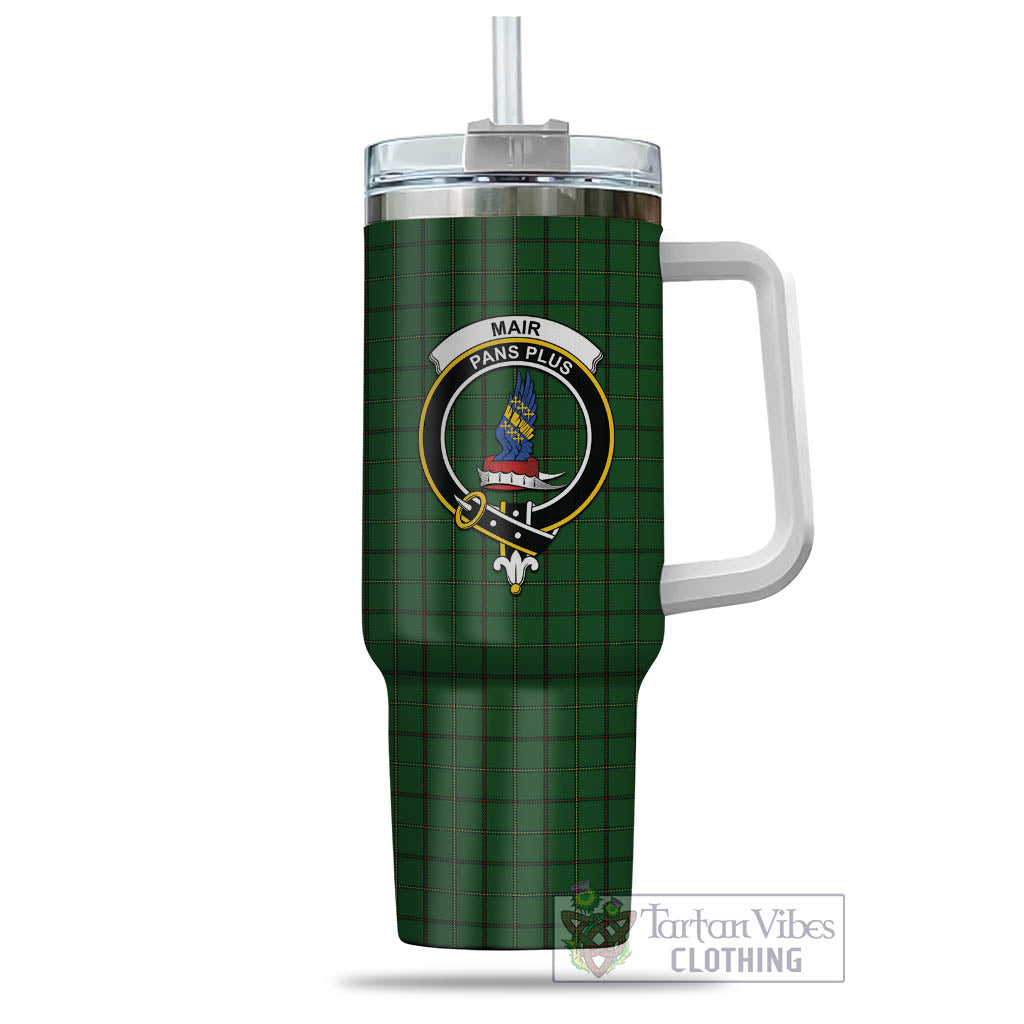 Mar Tribe Tartan Tumbler with Handle with Family Crest - Tartan Vibes Clothing