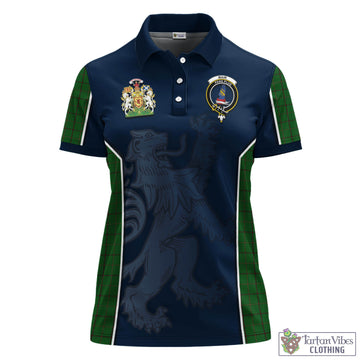 Mar Tribe Tartan Women's Polo Shirt with Family Crest and Lion Rampant Vibes Sport Style - Tartan Vibes Clothing
